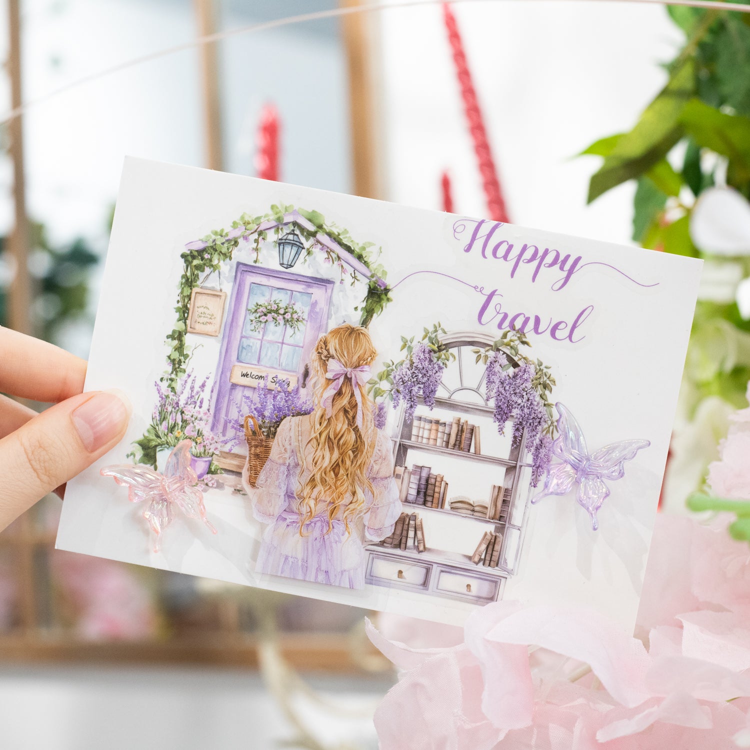 The Girl Outside The Windowsill Sticker