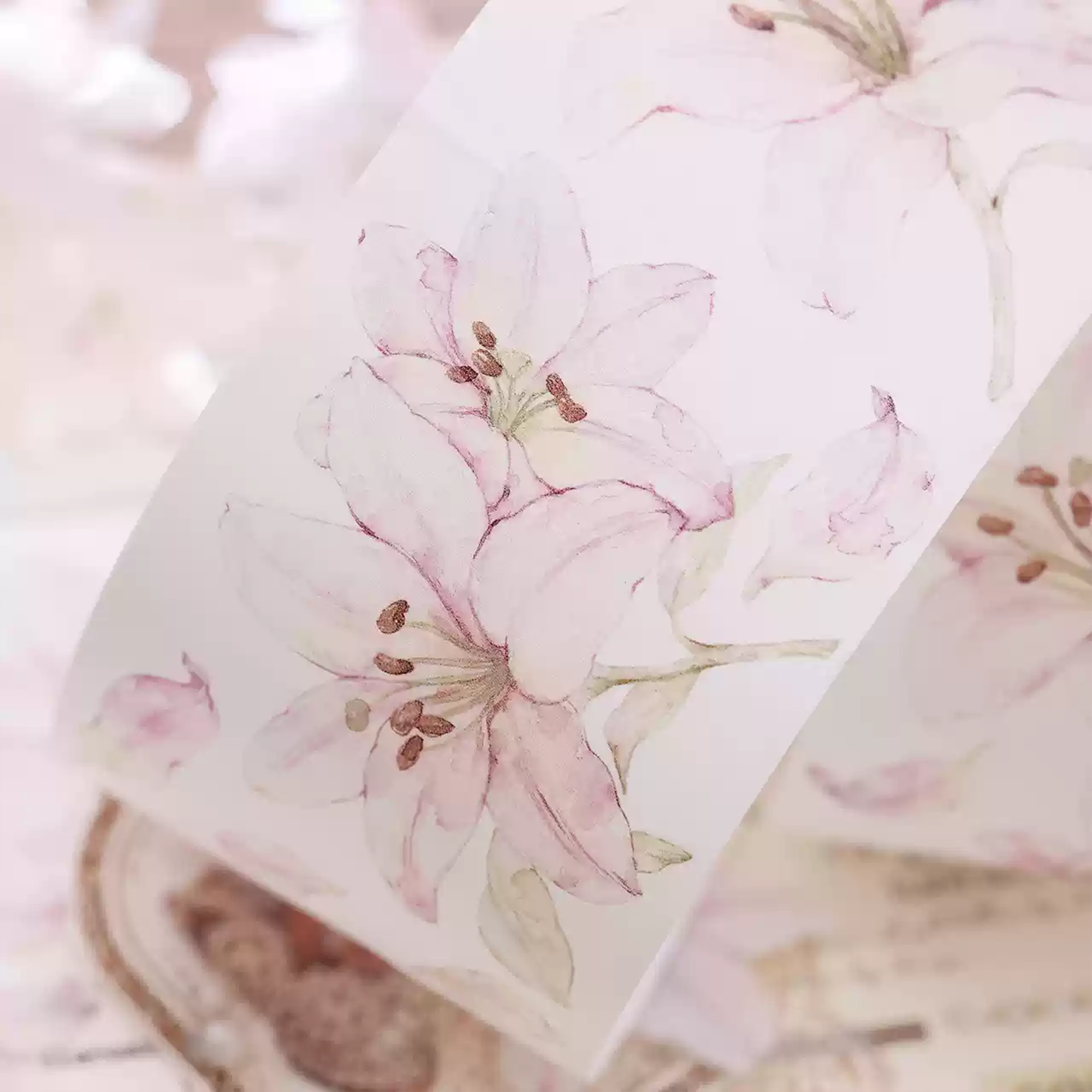 Pink Lily PET Tape (5.5cm*120cm)