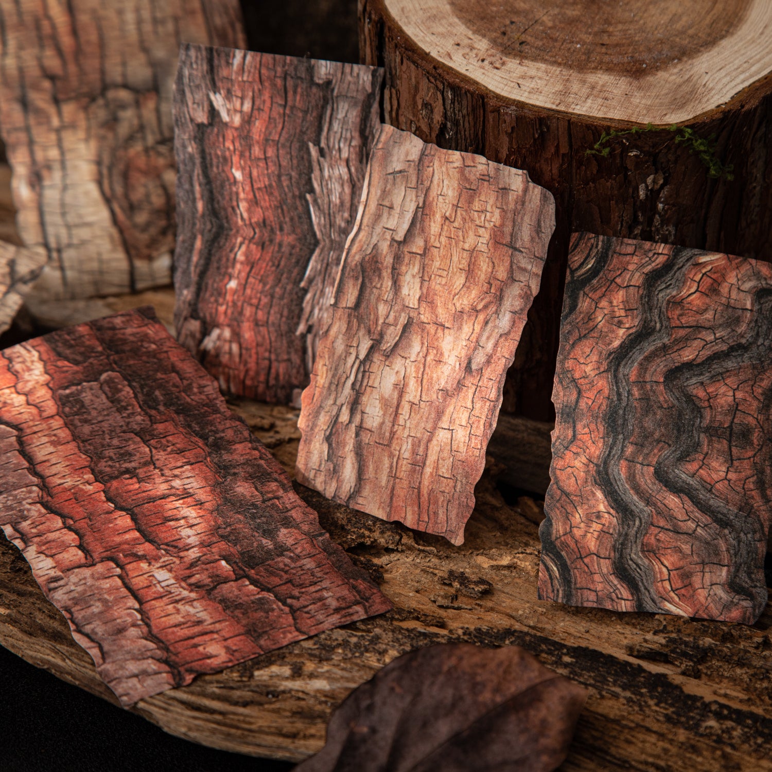 Tree Pattern Marks Scrapbooking Paper