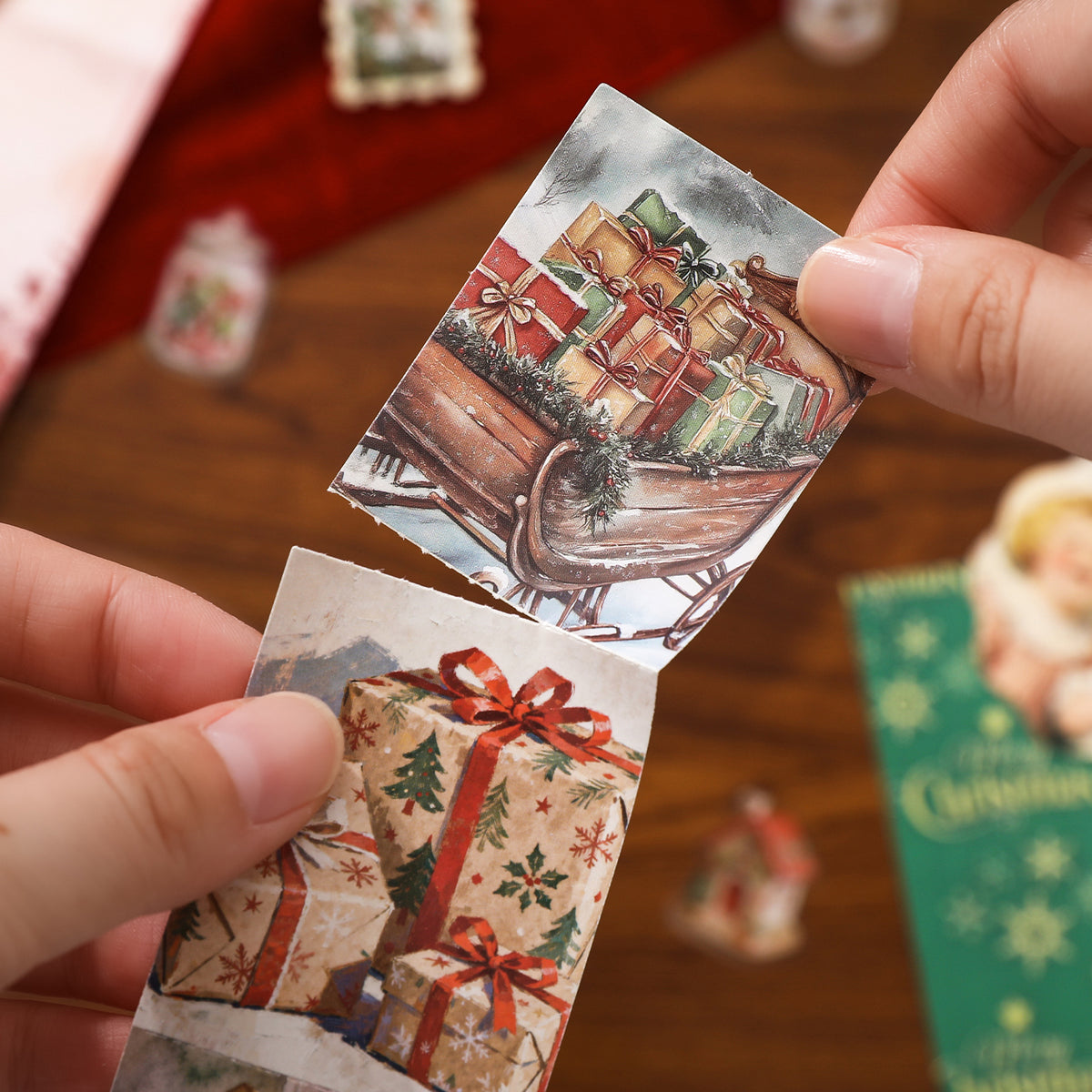 Santa's Gift Scrapbooking Supplies Box