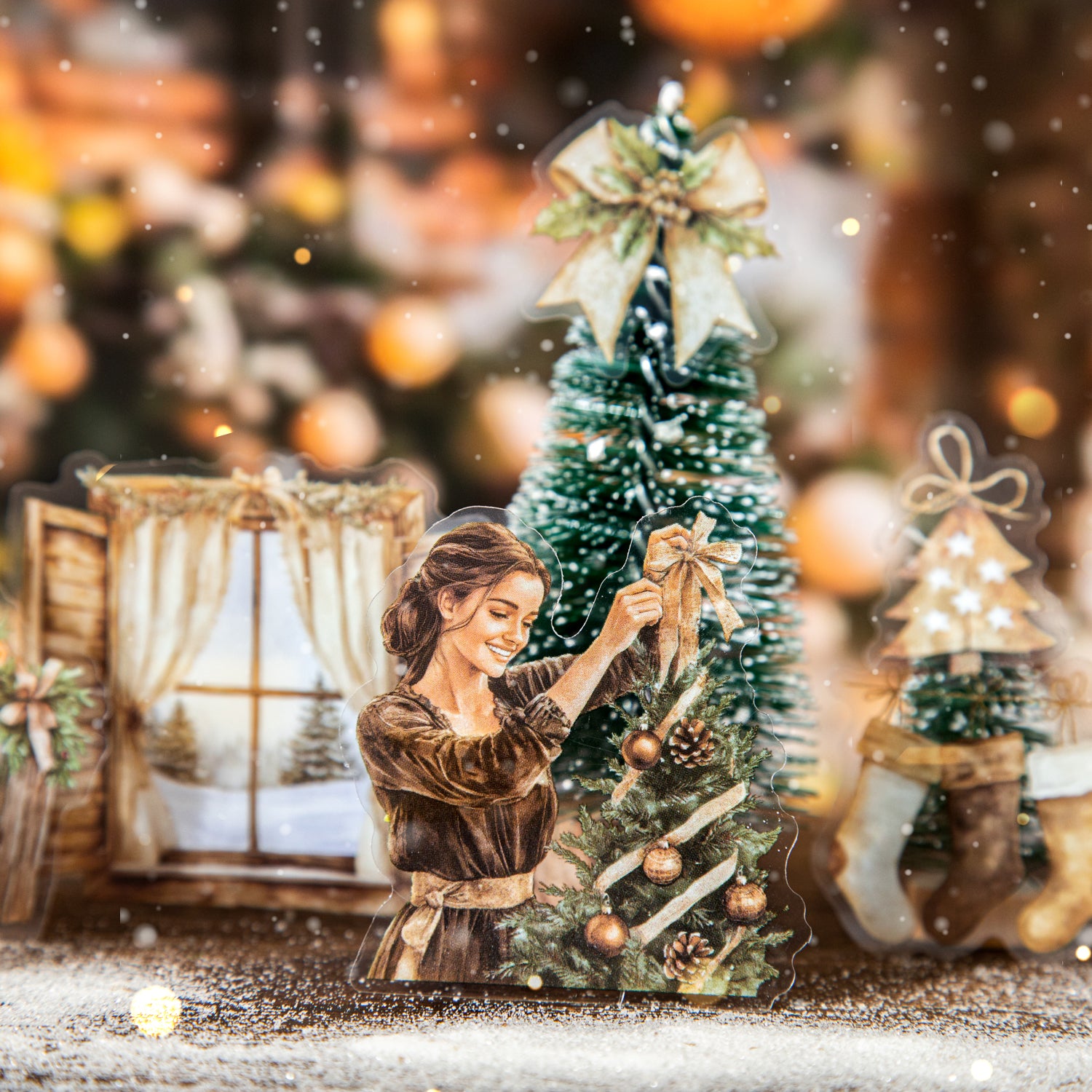 Spend Christmas Together PET Sticker