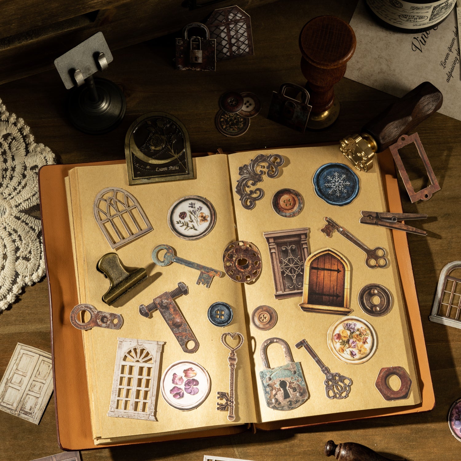 My Tent Table Writing Paper Sticker