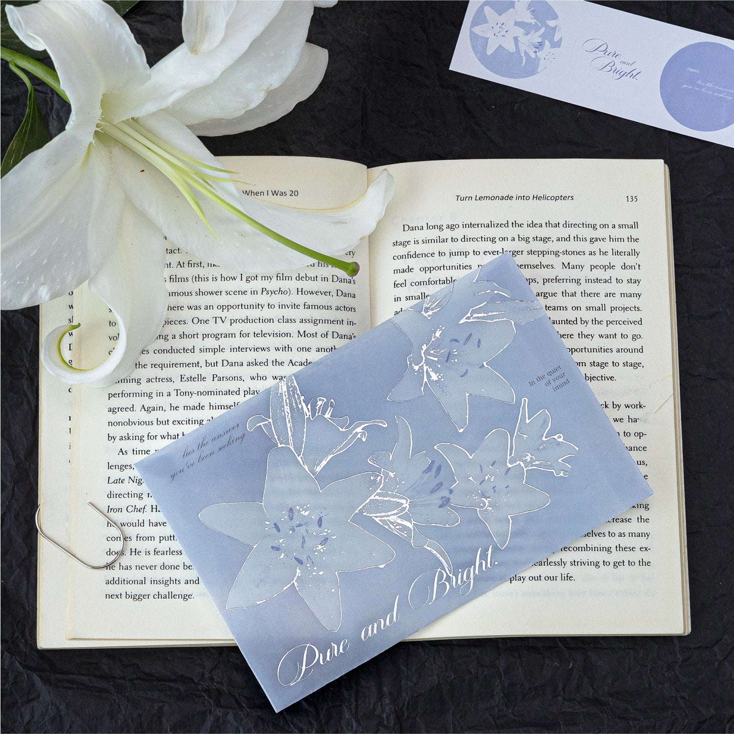 A Letter from the Lilies Vellum Envelope