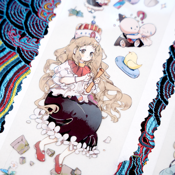 【INSEASON】Forest Princess Character PET Tape for journaling and scrapbooking