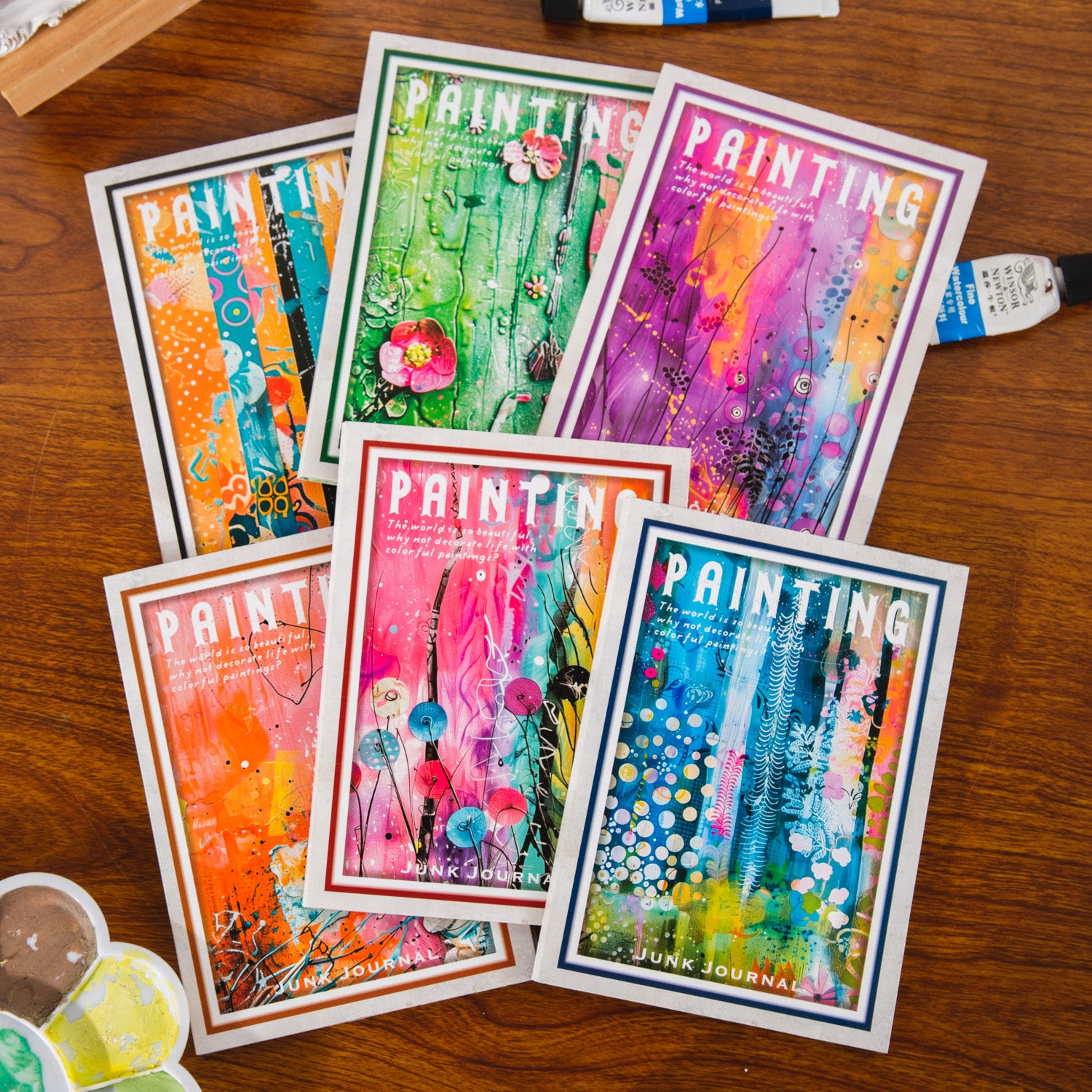 Art Painting Scrapbook Paper