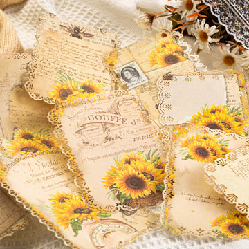 Elegant Flower House Scrapbook Paper