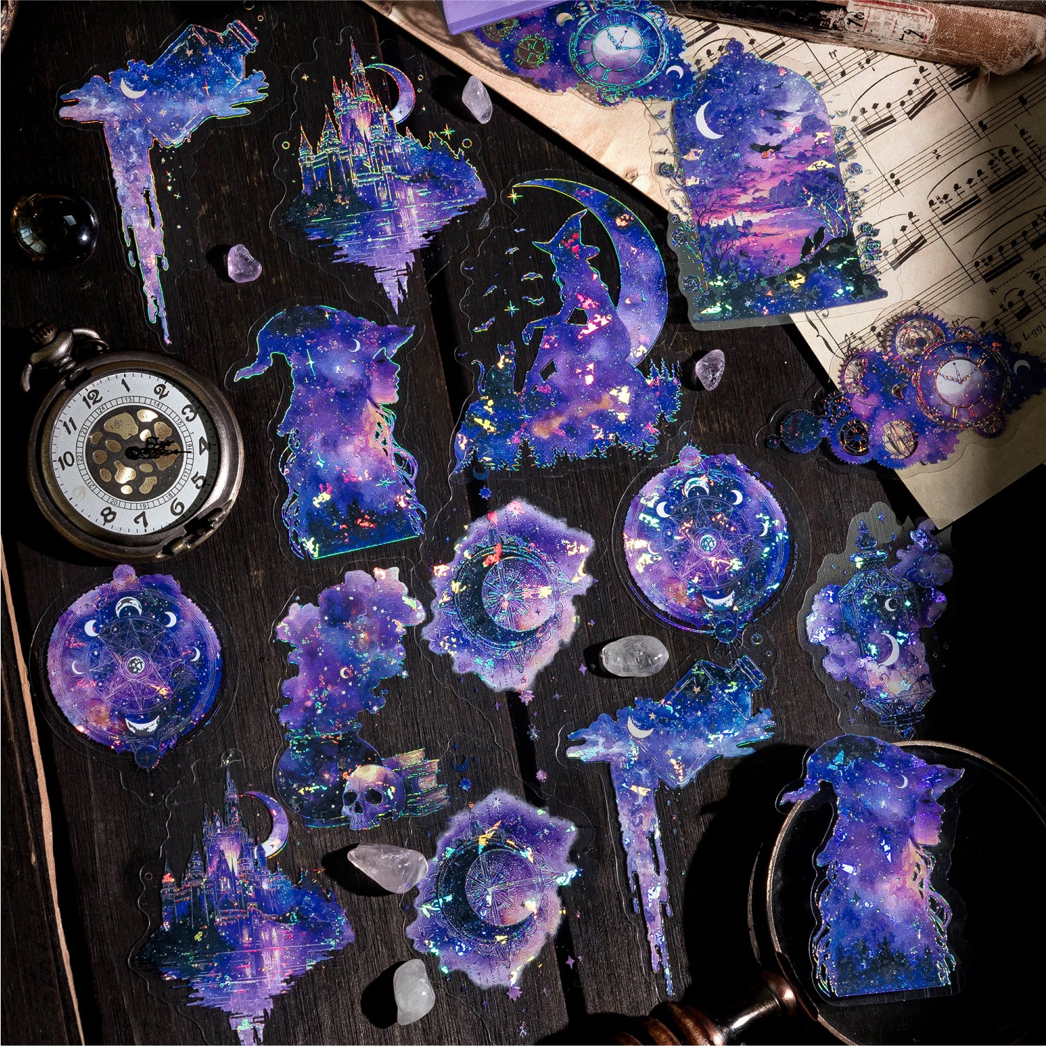 Mysterious Starry Sky Laser PET Tape