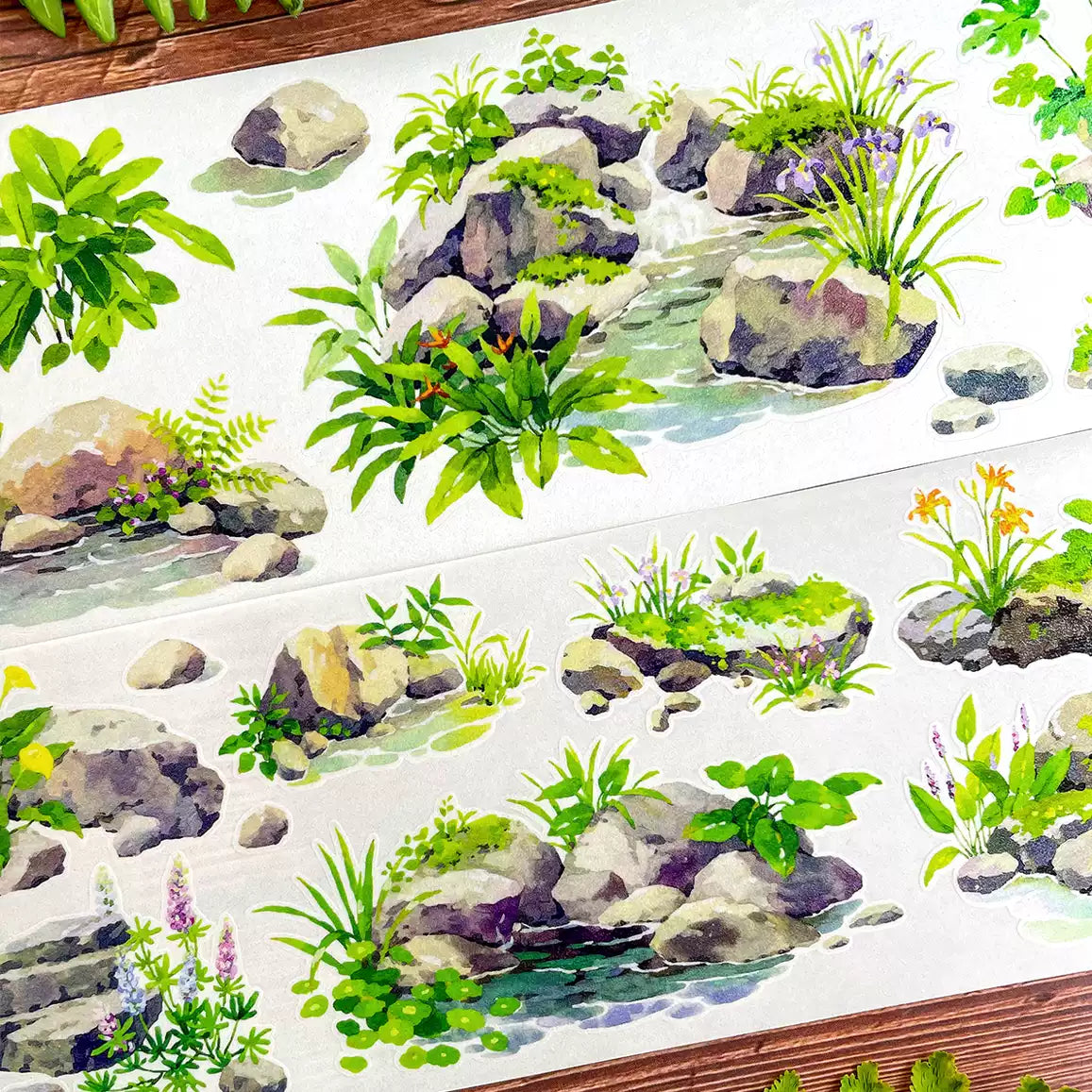 【NEW Studio】 Quiet Stone Landscaping Pre-cut Tape (7cm* 170cm)