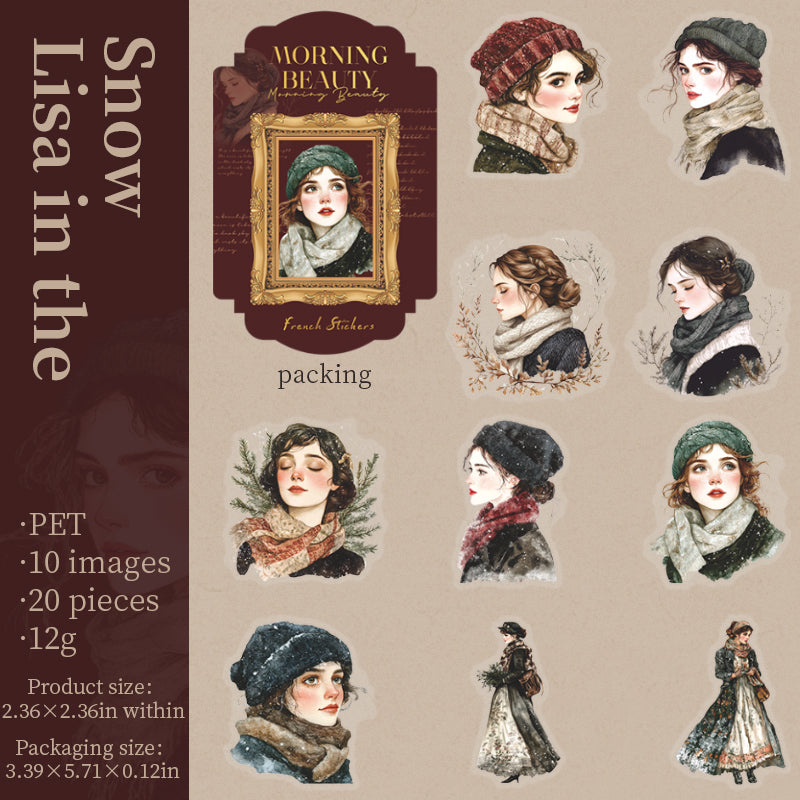 Morning Beauty Character PET Sticker