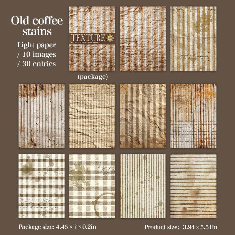 Time Weave Series Vintage Texture Scrapbooking Paper