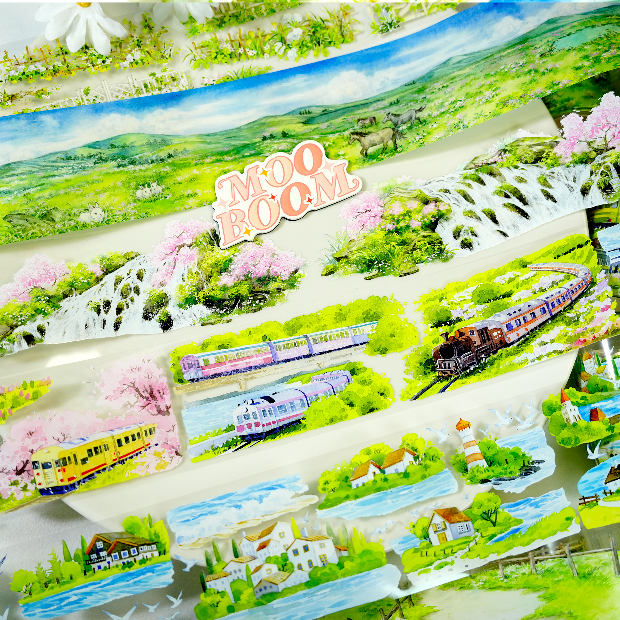 【ZERO】Forest Steppe Landscaping Tape(40 Styles)(Whole Roll Tape)