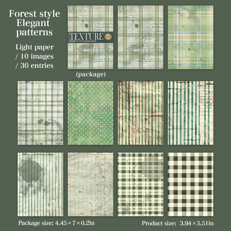 Time Weave Series Vintage Texture Scrapbooking Paper