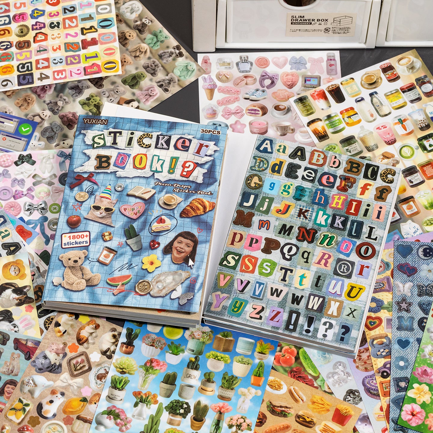 Vintage Everyday Objects Sticker Book