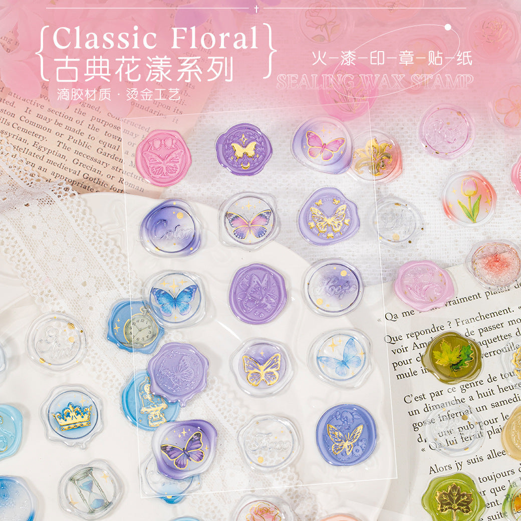 Wax Seal Drip Resin Sticker