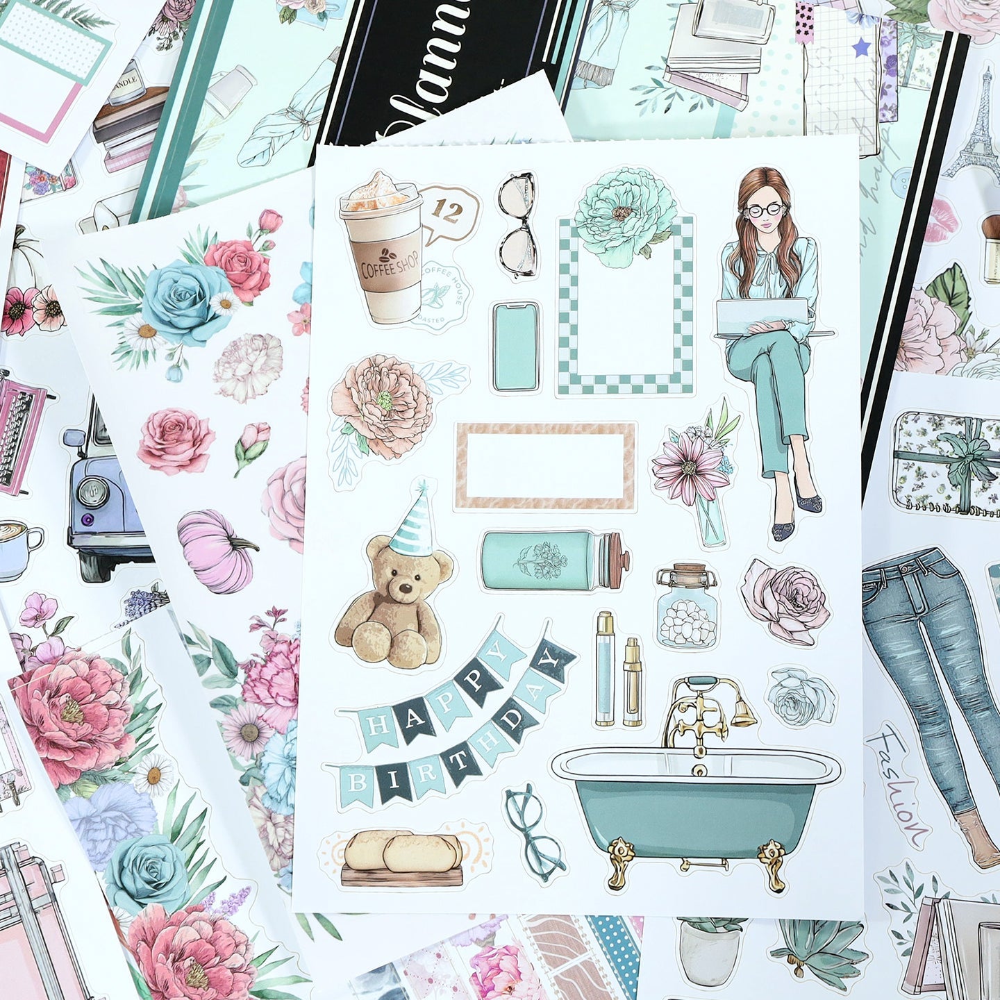 Vintage Sticker Book Vol.28 - Pretty Planner