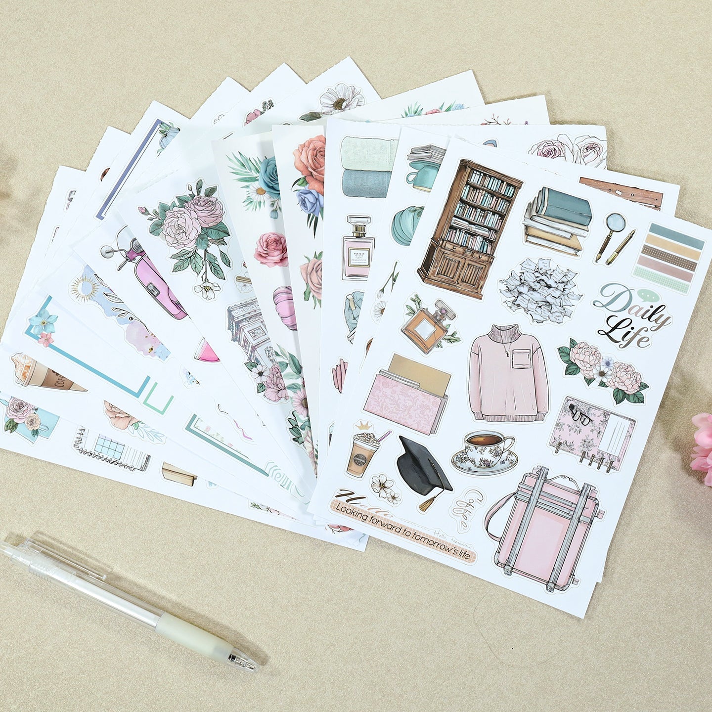 Vintage Sticker Book Vol.28 - Pretty Planner