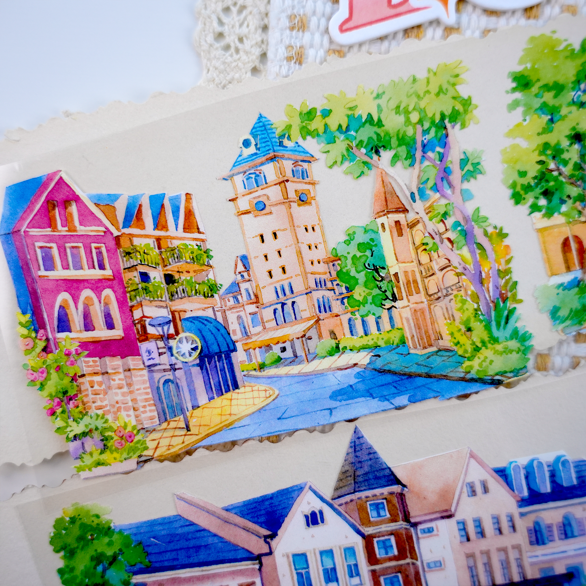 【XT】The Aranya Journey Landscape Tape for journaling and scrapbooking