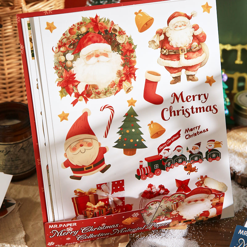 Merry Christmas Scrapbooking Paper and punching machine