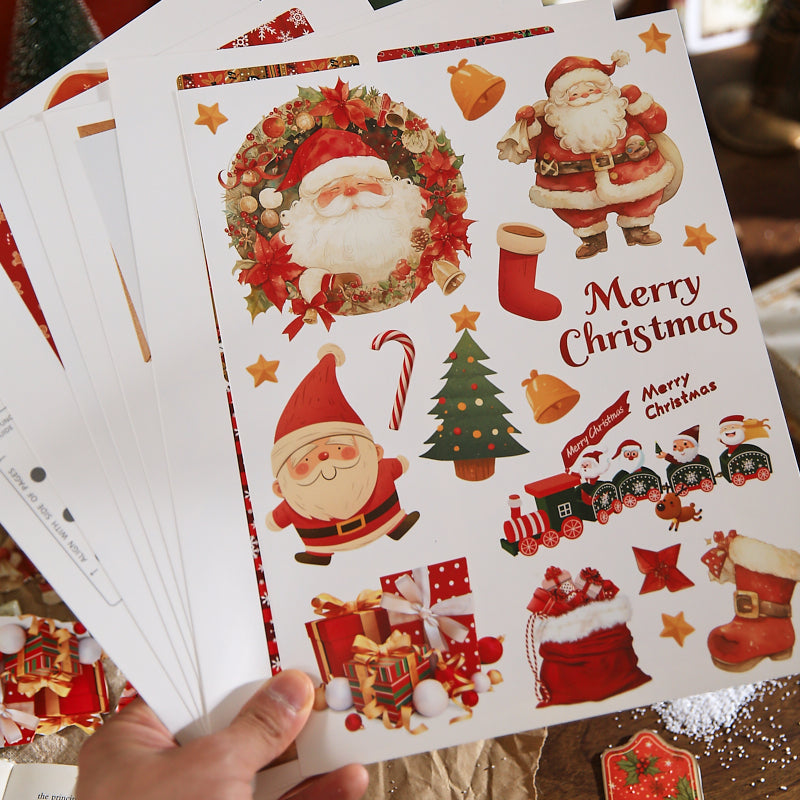 Merry Christmas Scrapbooking Paper and punching machine