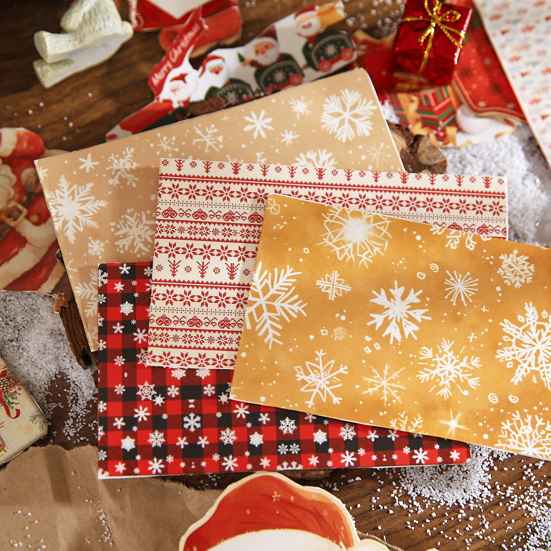 Merry Christmas Scrapbooking Paper and punching machine