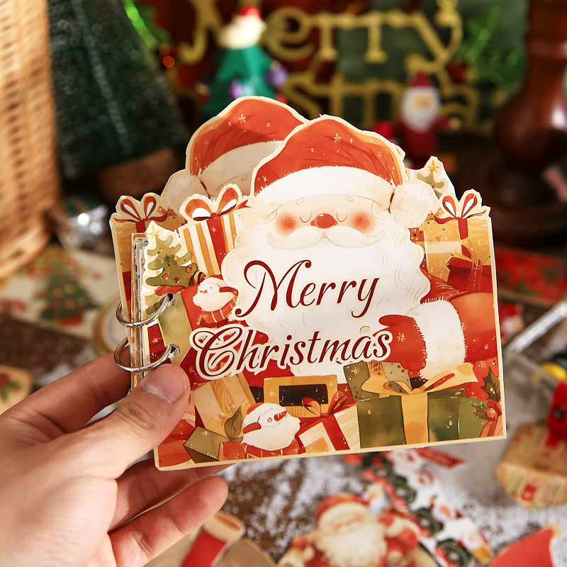 Merry Christmas Scrapbooking Paper and punching machine