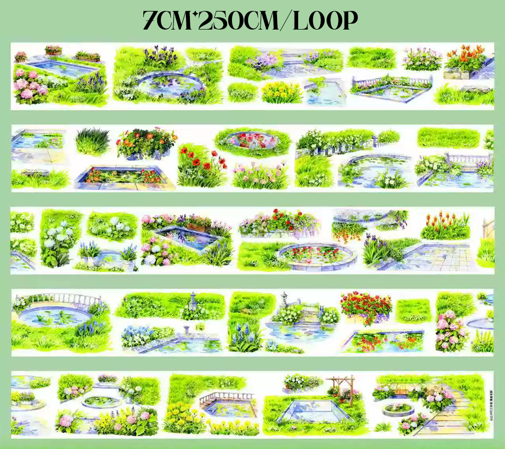 【SZCX】Garden Corner Landscape PET Tape