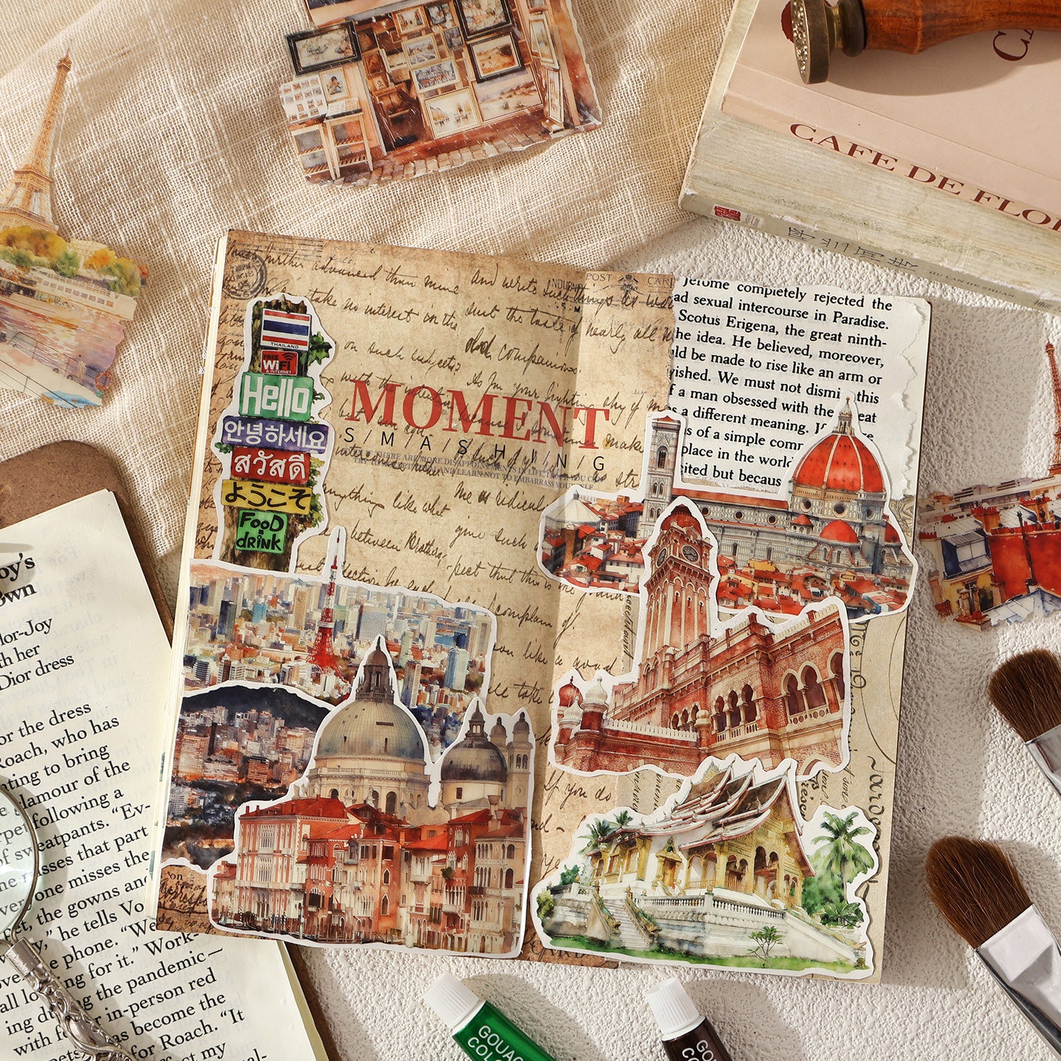 World Travel PET Sticker