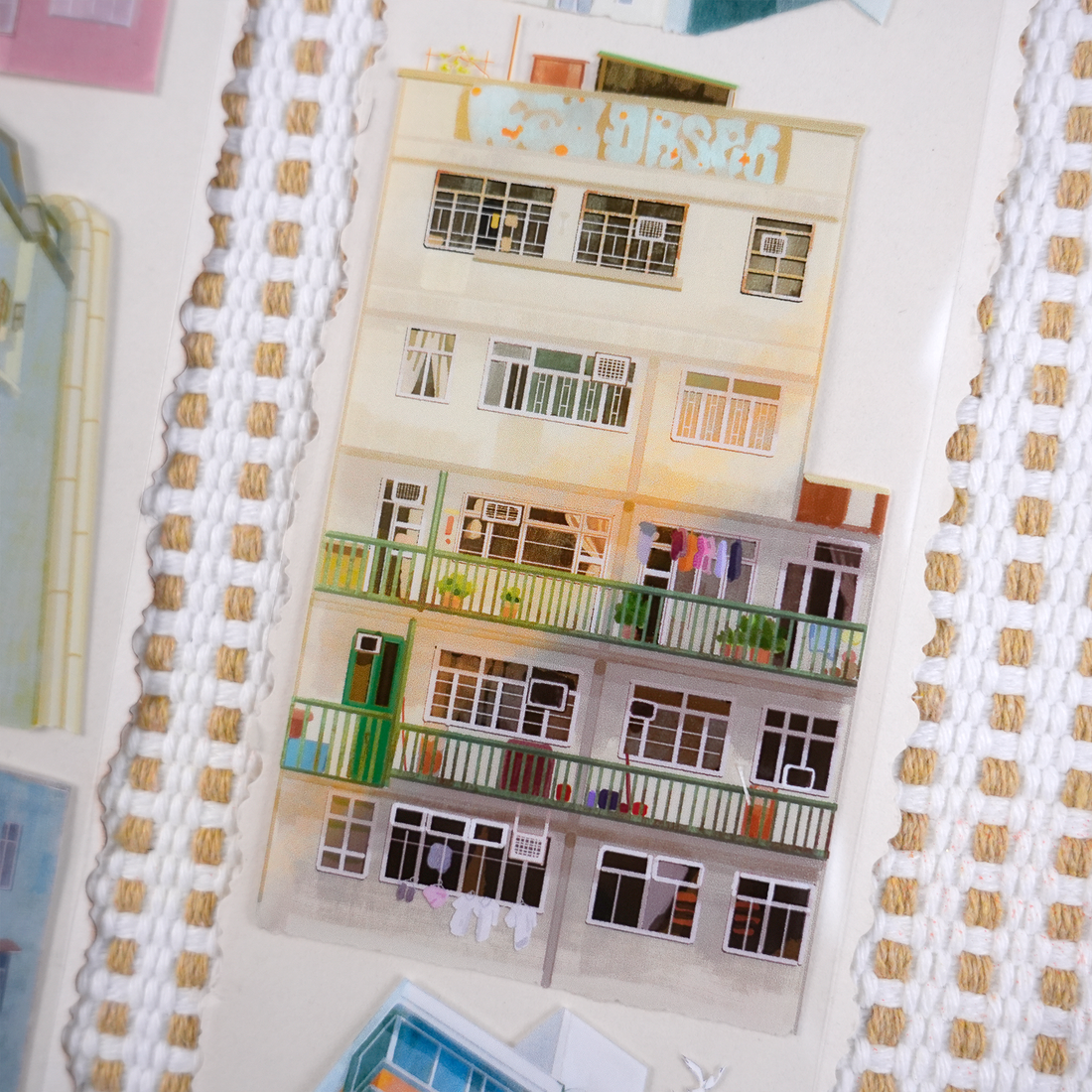 【NEW Studio】Colorful Building Landscaping Tape