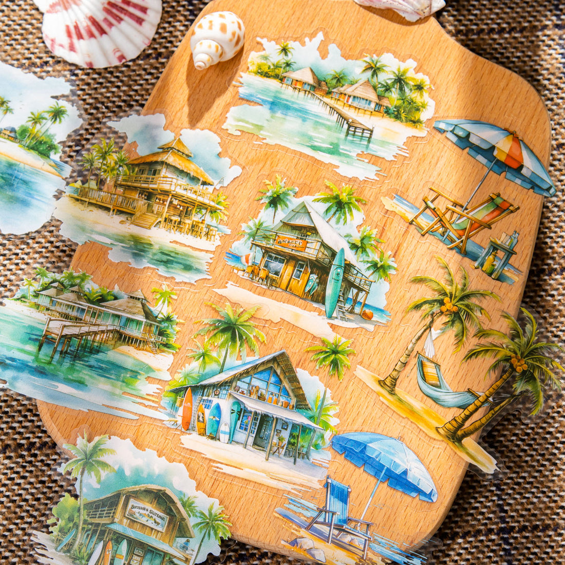 Scenery Faraway Scrapbooking PET Sticker