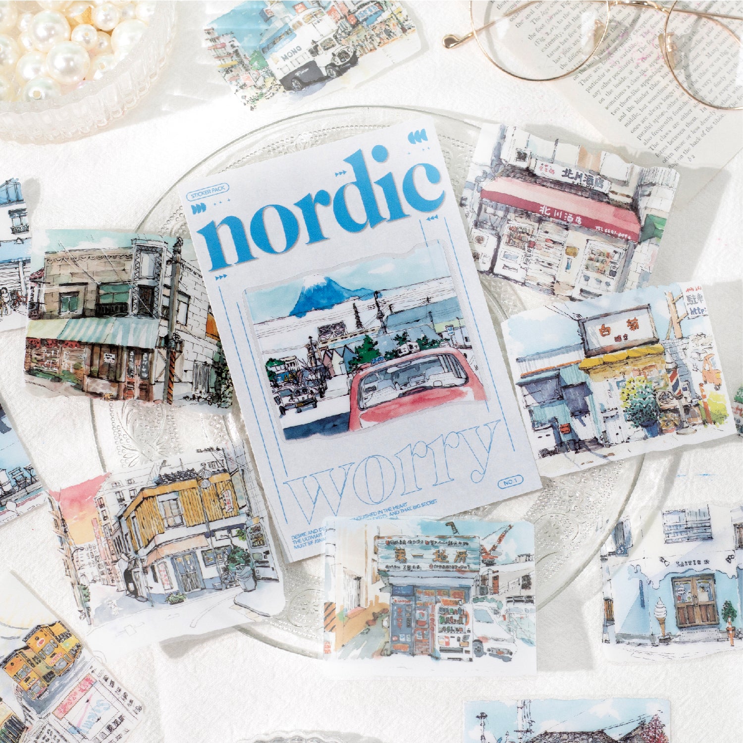 Nordic Landscape PET Sticker