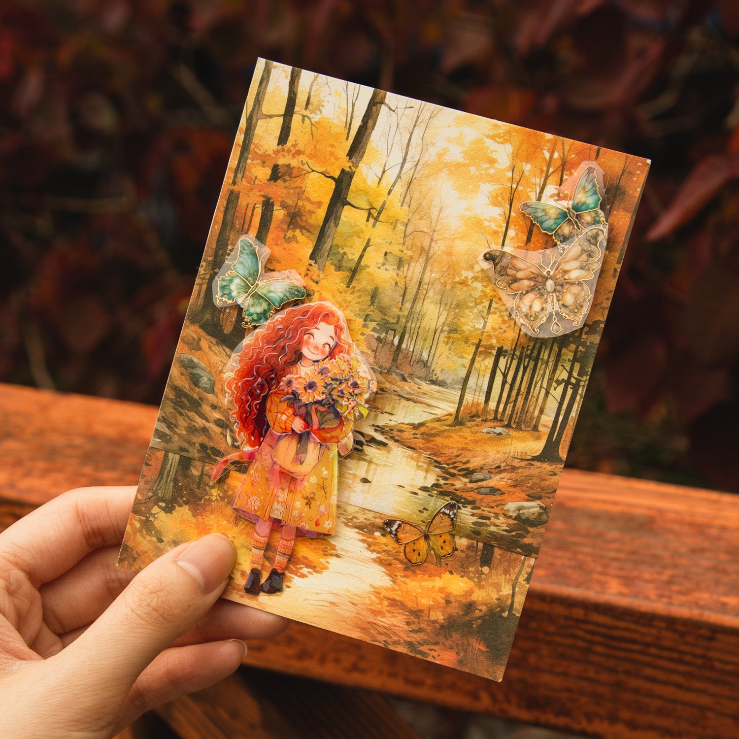 Season Scroll Scrapbooking Paper