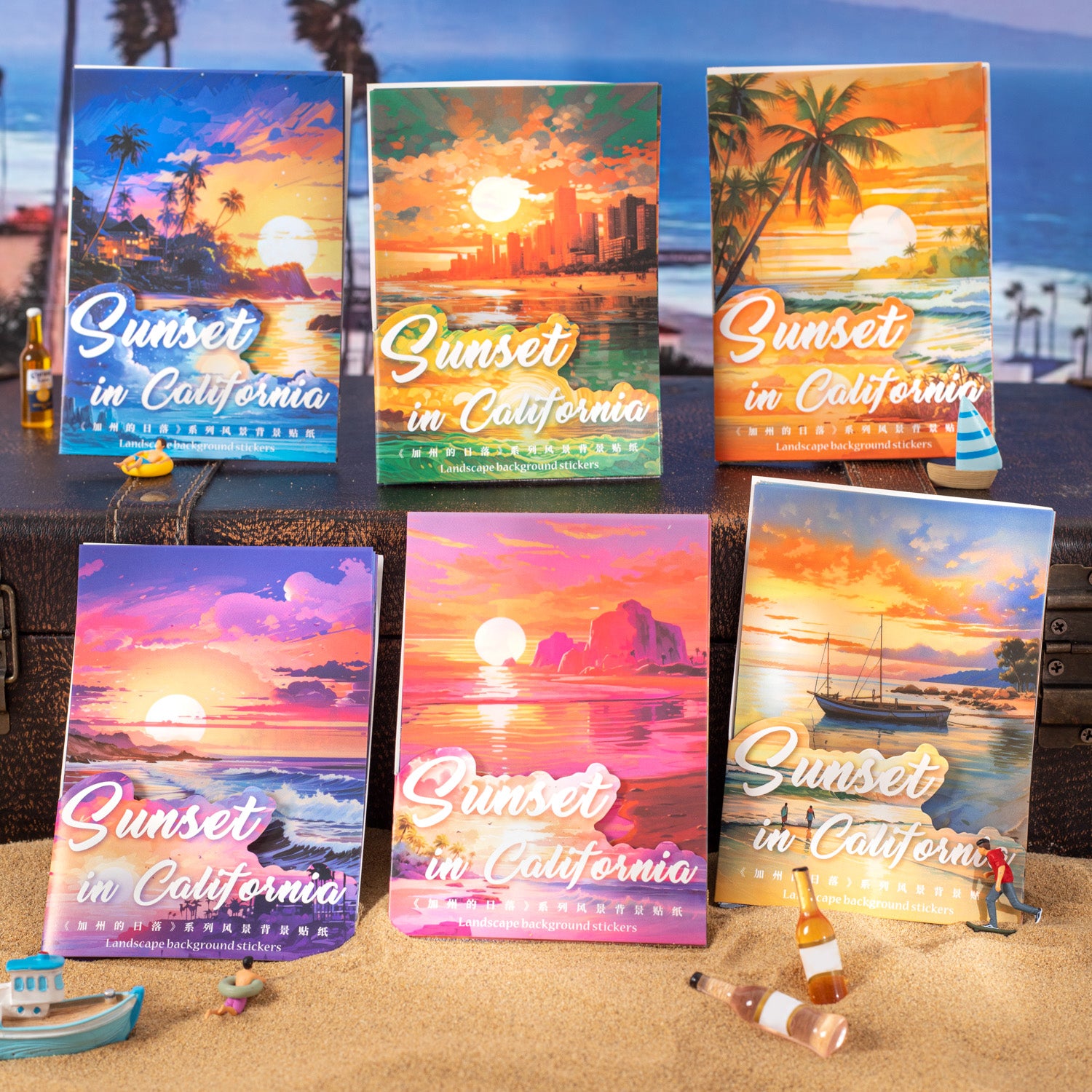 Sunset in California PET Sticker