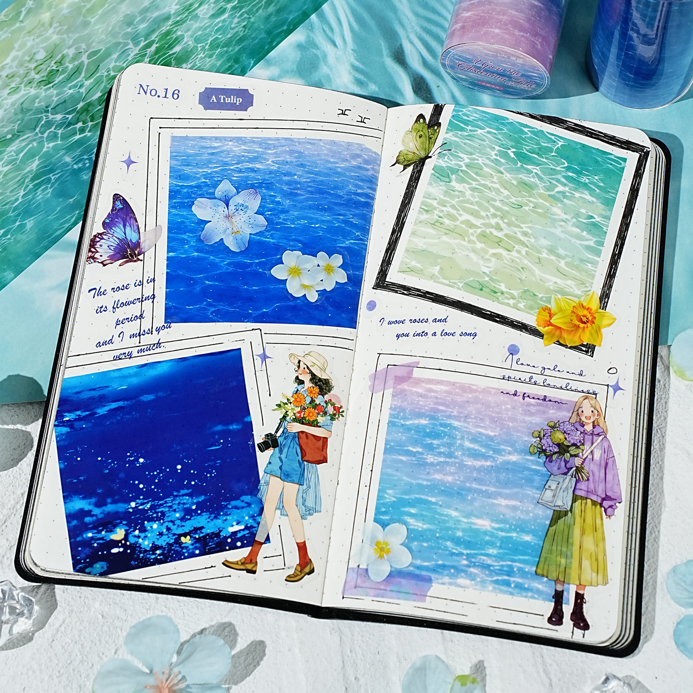 The Shimmering Water Surface Landscape PET Tape detail image 3