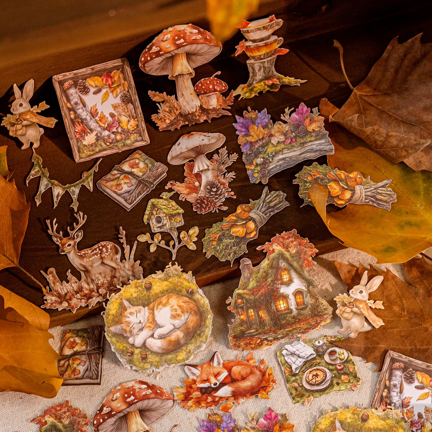 Autumn Notes Series PET Sticker