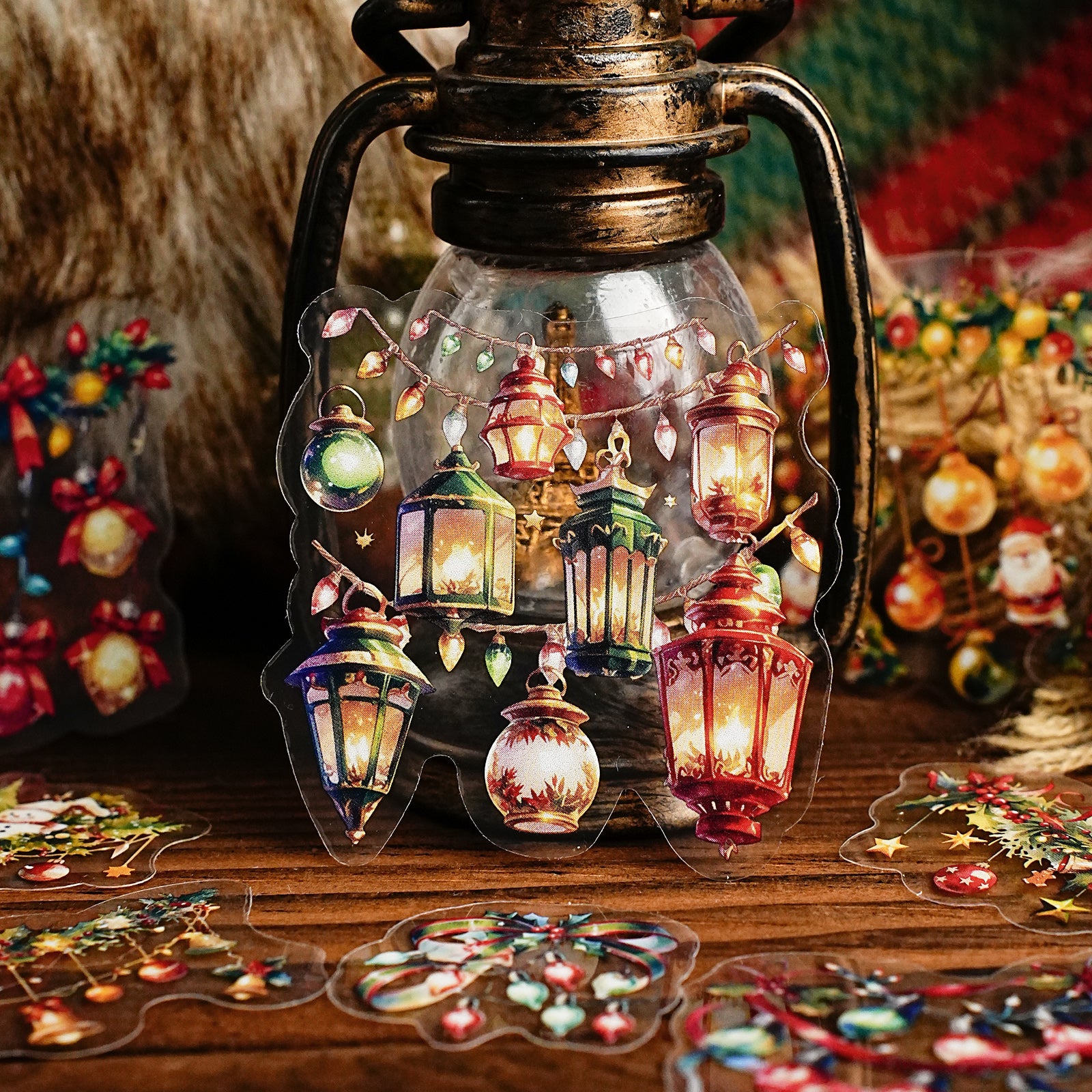 Halloween and Christmas Decorations PET Sticker