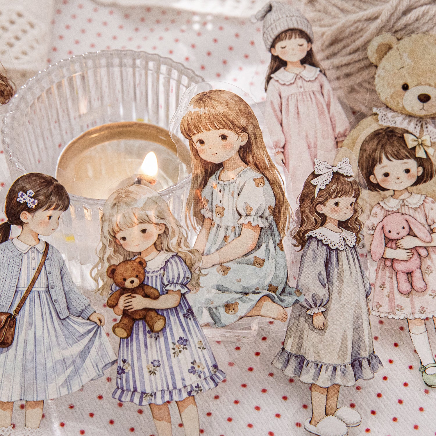 Star-Sleep Fairy Tale Girl Character Stickers