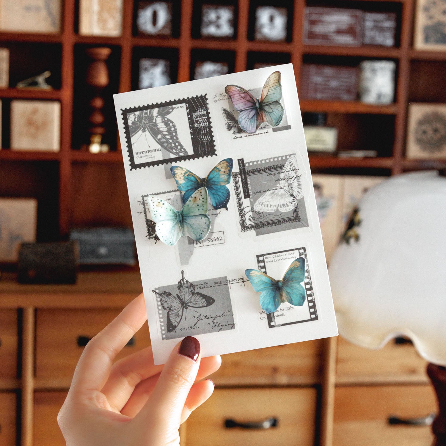 Butterfly Poem Pre-cut Washi&PET Sticker Book