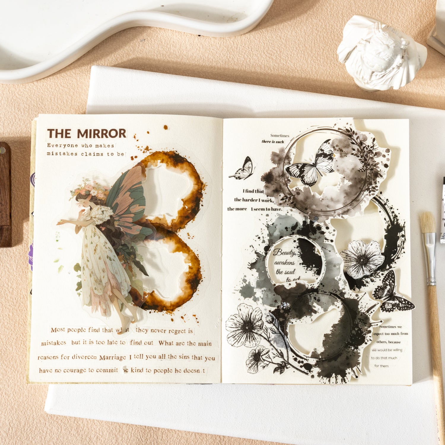 Blurring Margin PET Sticker