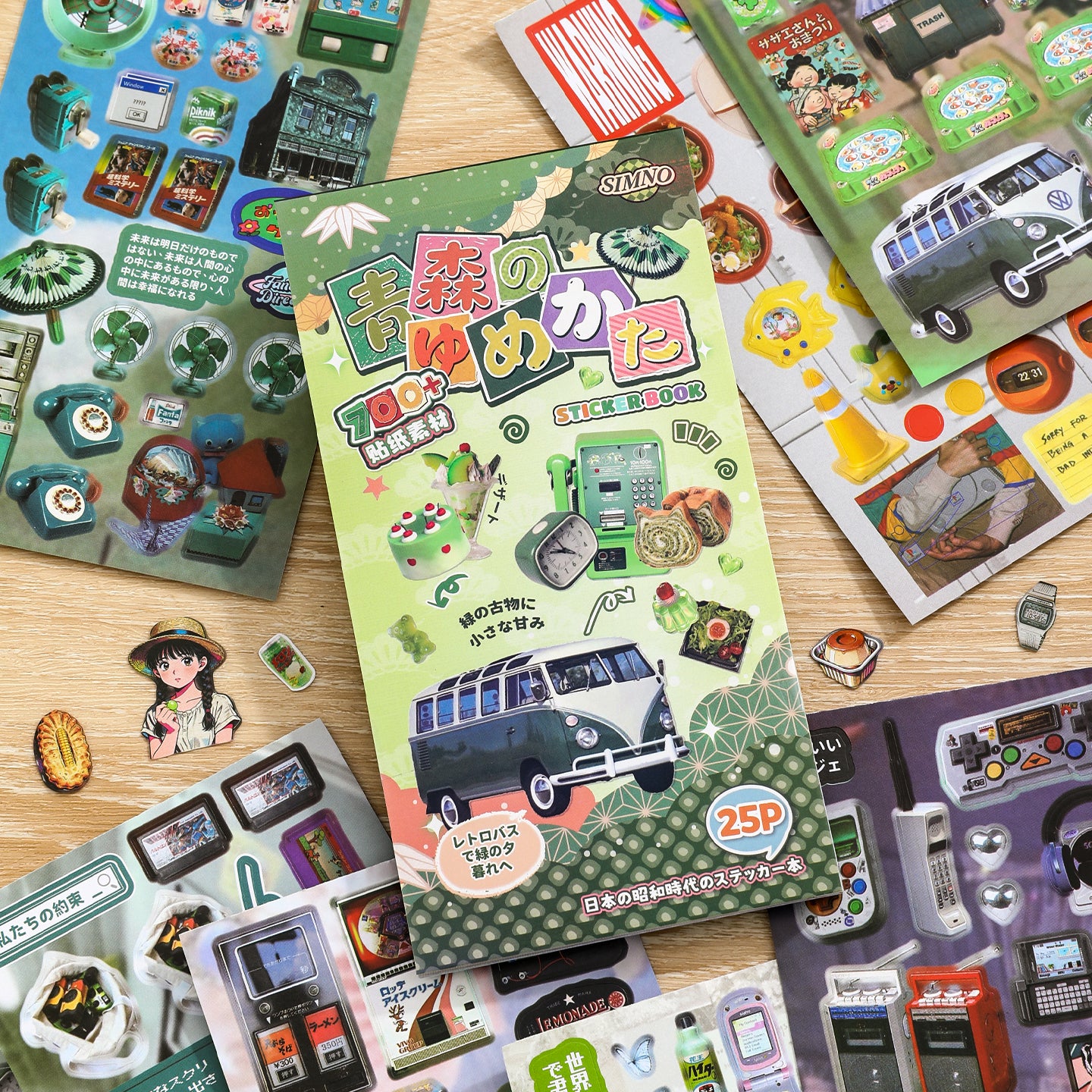 Japanese Lifestyle Aesthetics Pre-cut Sticker Book