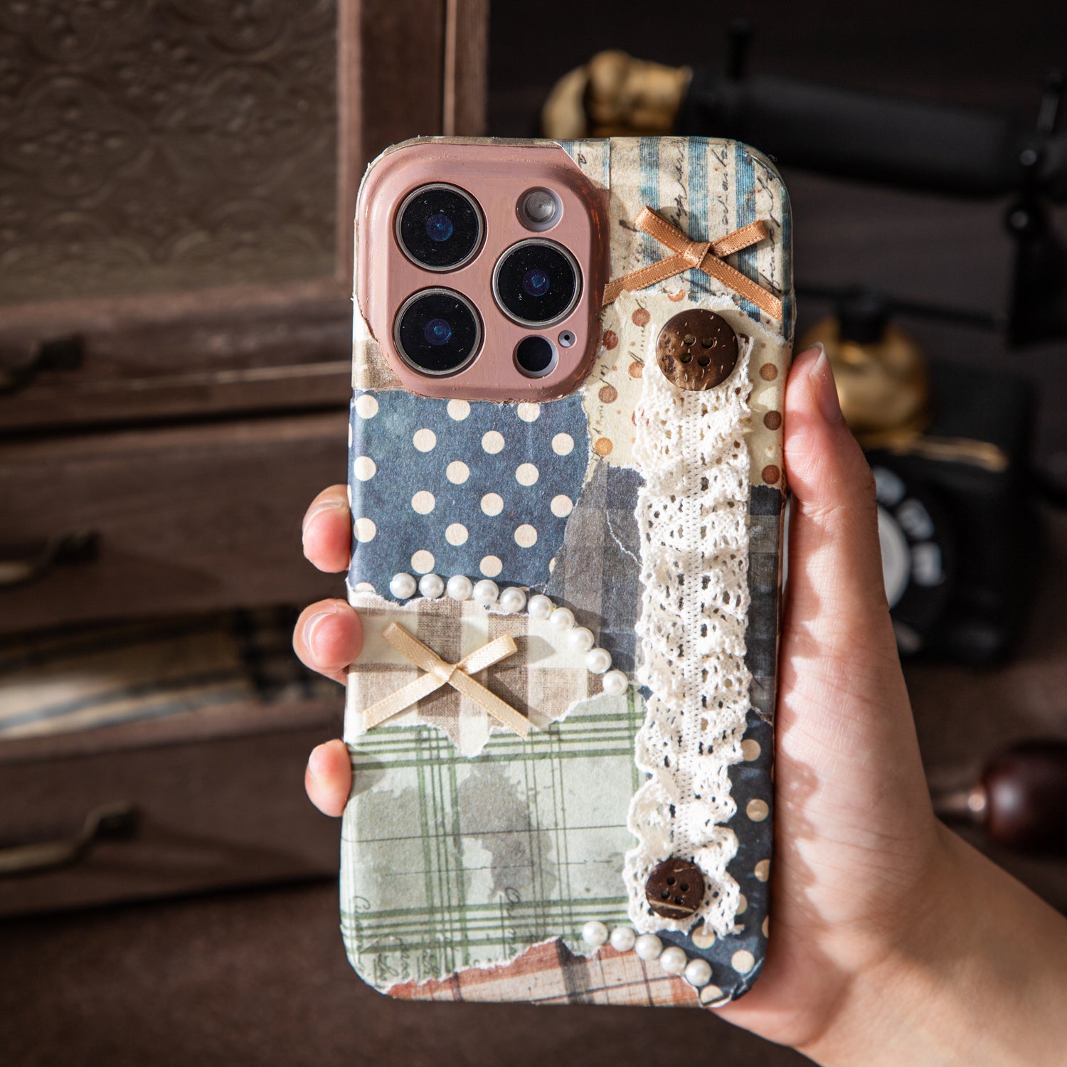 Time Weave Series Vintage Texture Scrapbooking Paper