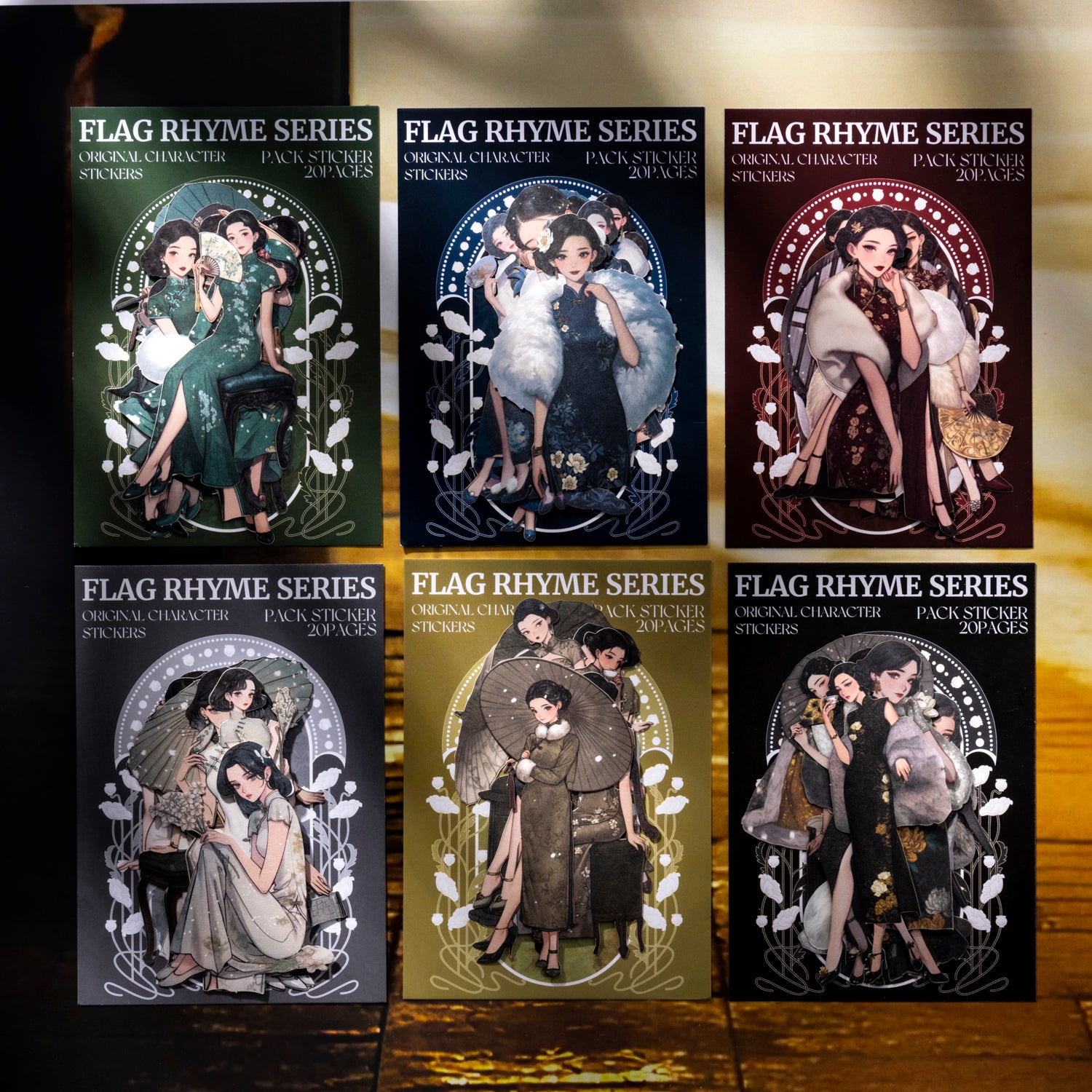 Chinese Cheongsam Girl Character Sticker