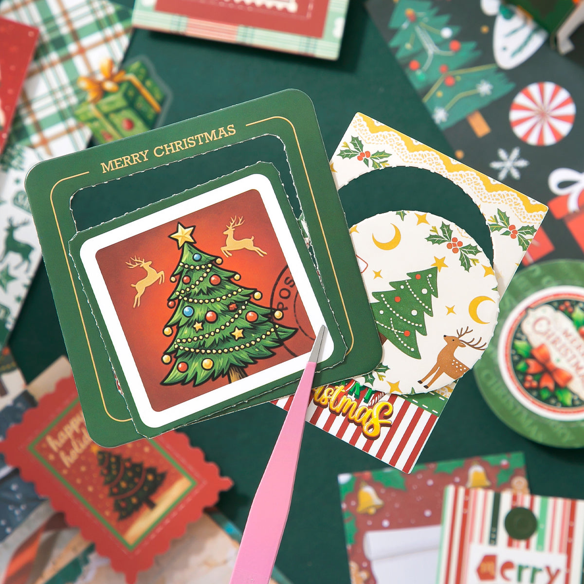 Christmas Carol Scrapbooking Supplies Box