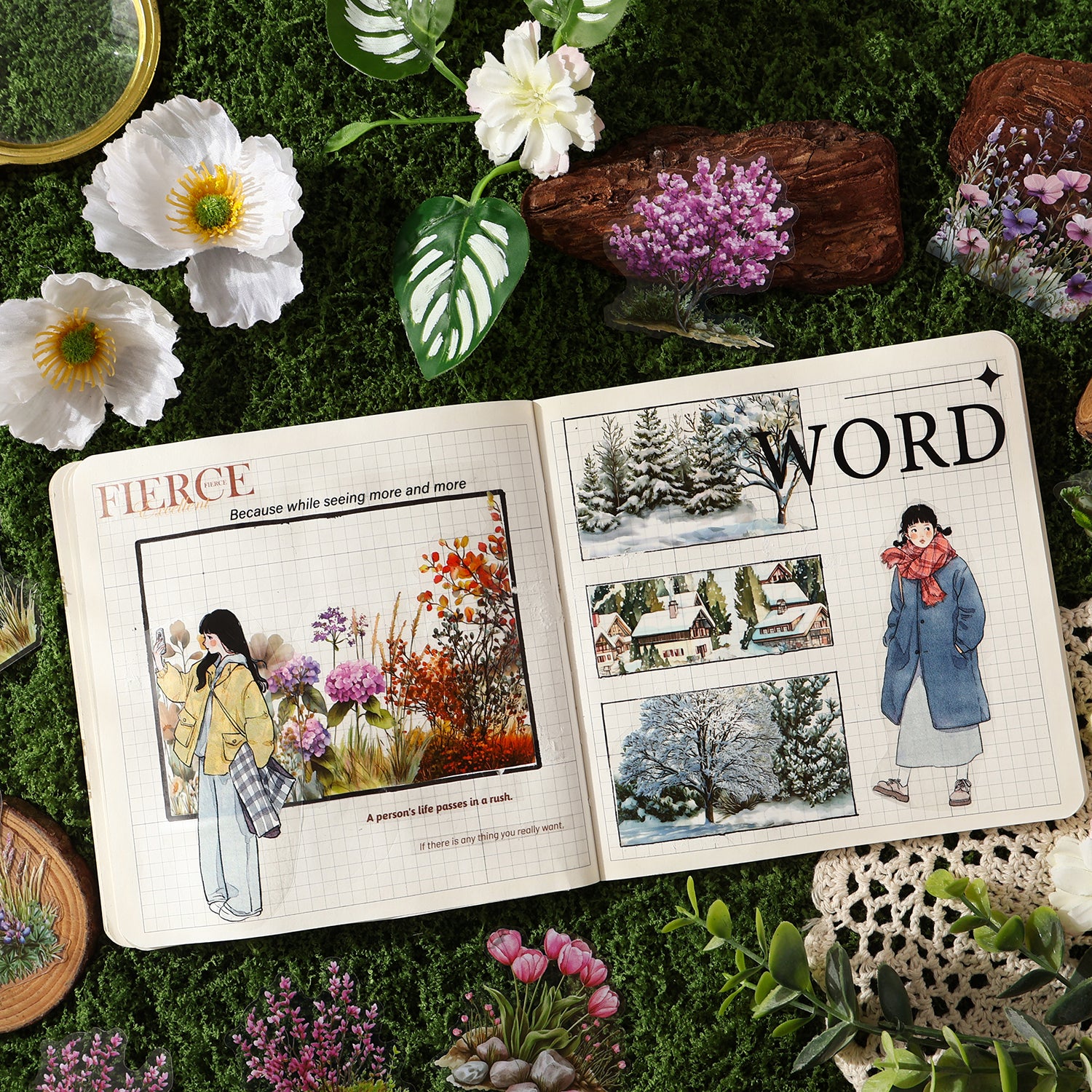 The charm of the years PET Sticker