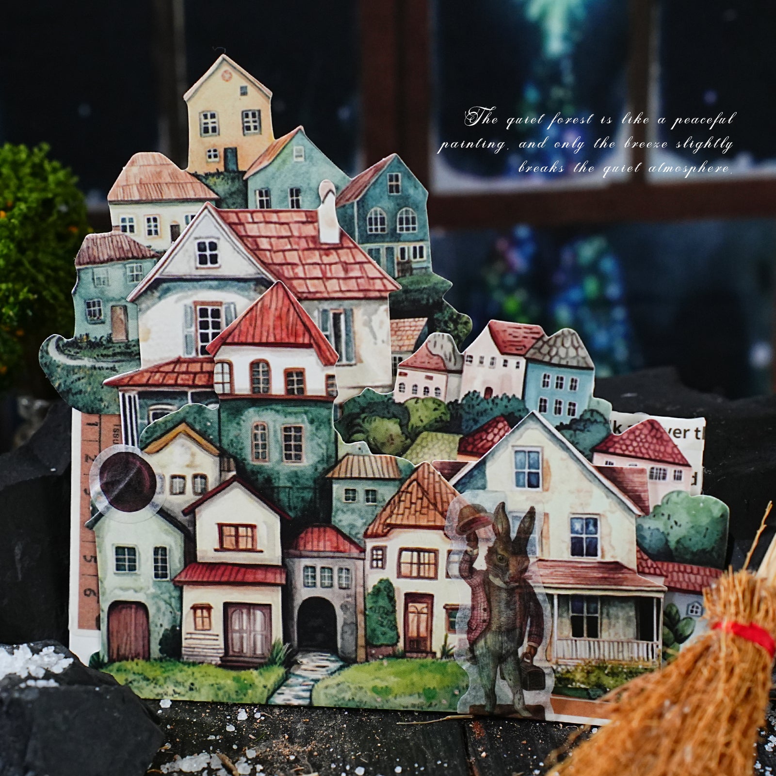 Colorful House Series Paper Sticker