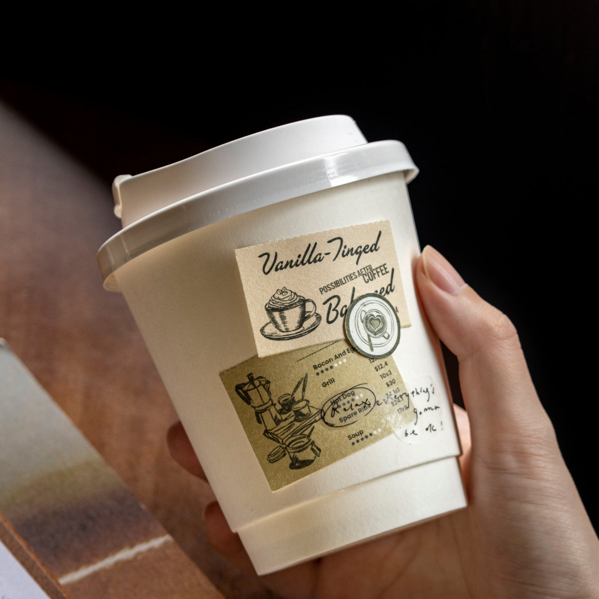 Coffee Mood Scrapbooking Paper