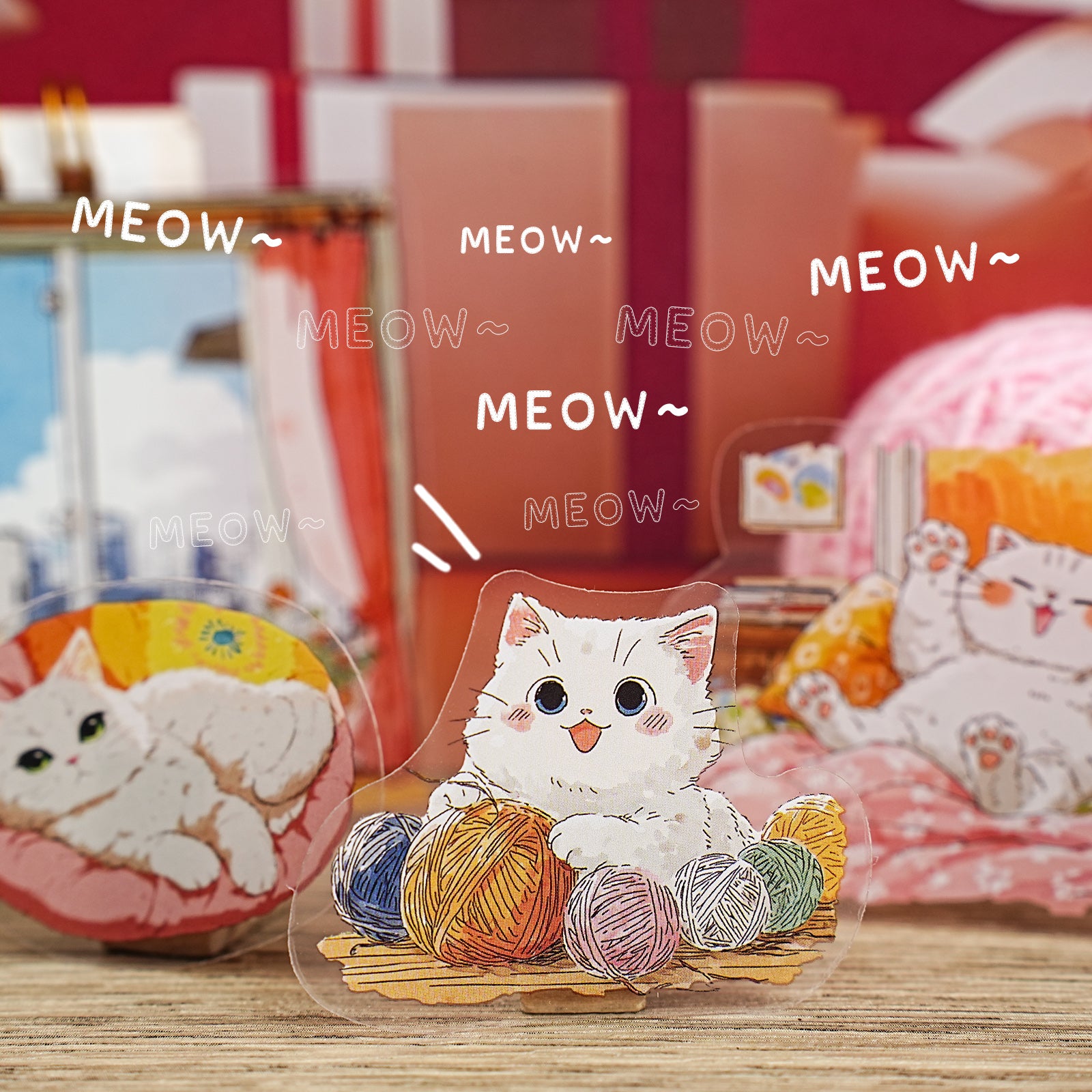 The Daily Life of a Cat PET Sticker