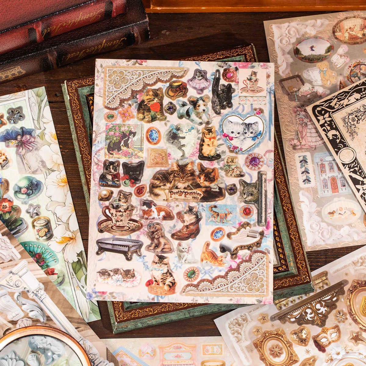 Vintage Treasury Pre-cut Sticker Book