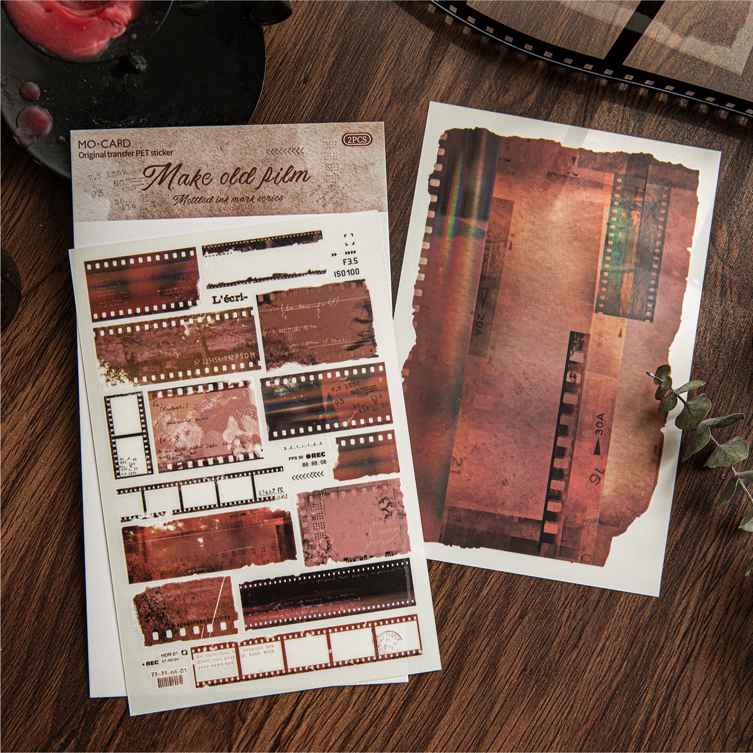 Mottled Ink Transfer sticker