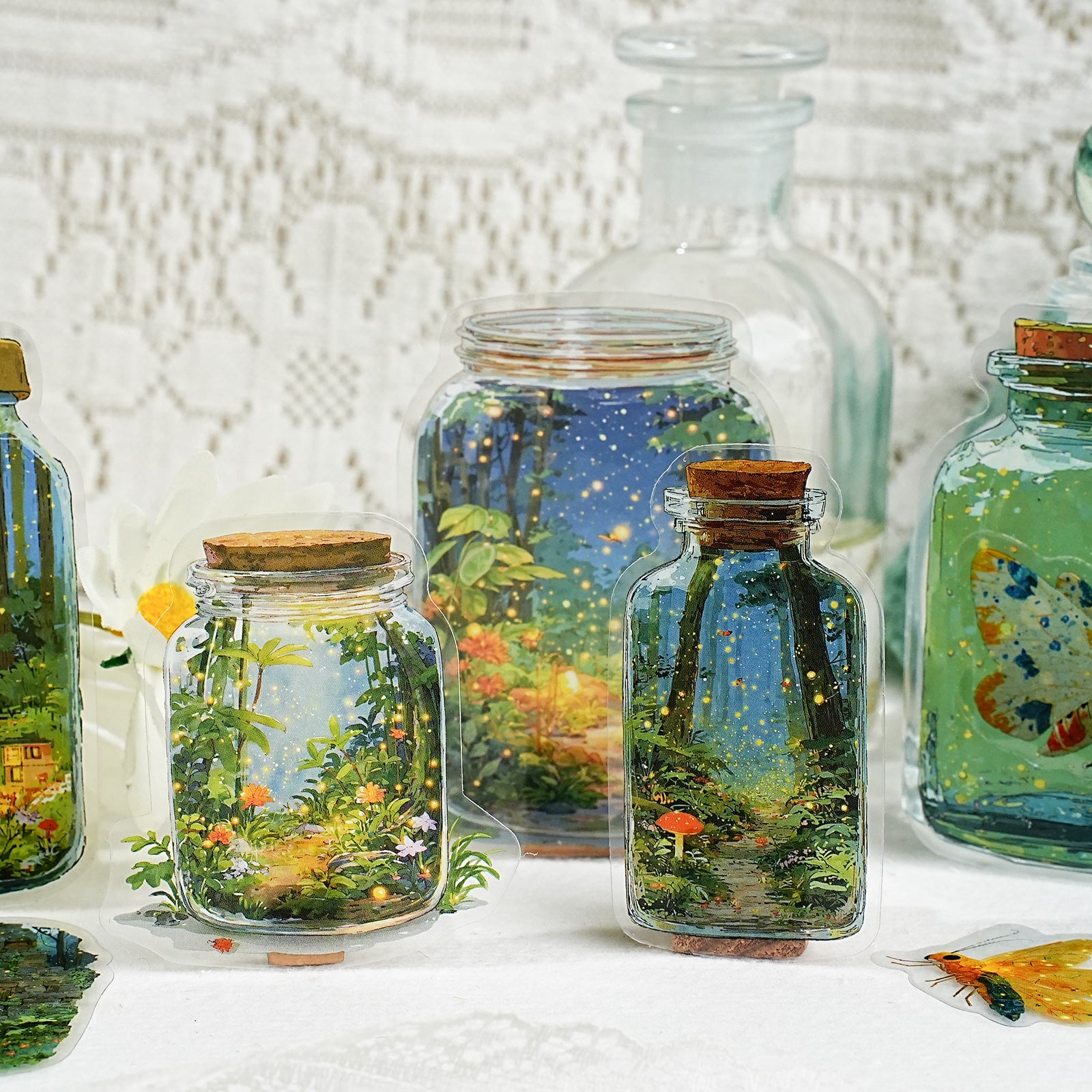 World in a Bottle PET Sticker