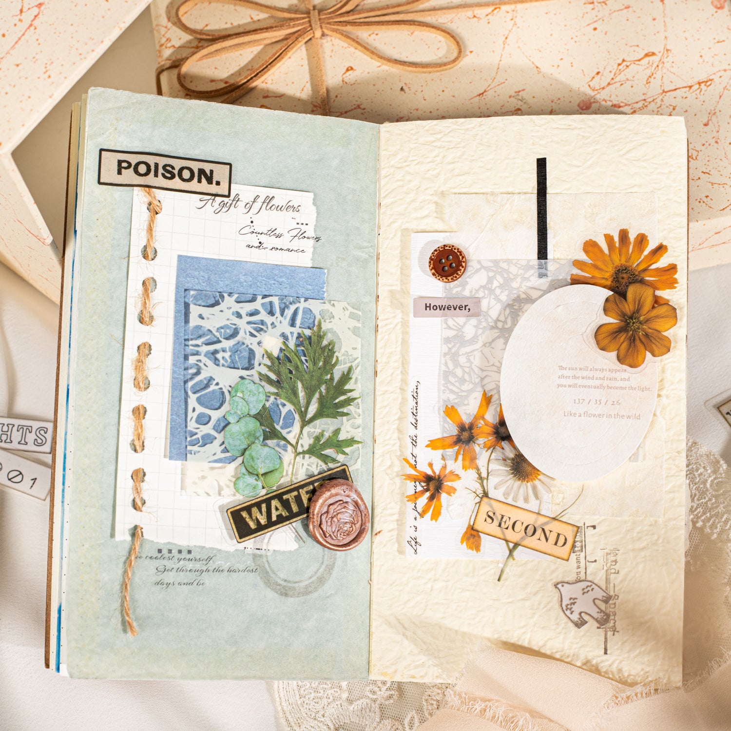 Dried Flower Handbook PET Sticker
